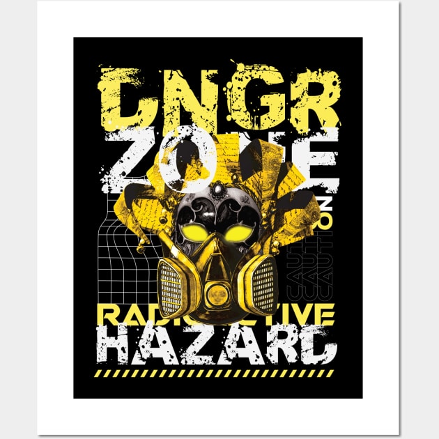 Danger Zone Radioactive Hazard Wall Art by RadioaktivShop